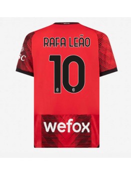 Billige AC Milan Rafael Leao #10 Hjemmedrakt 2023-24 Kortermet